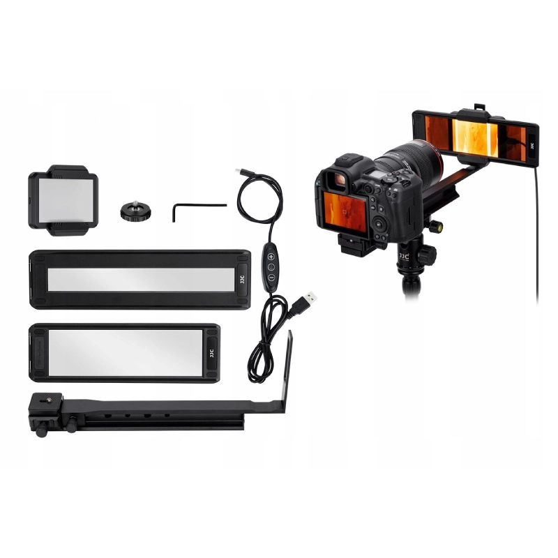 Skaner LED negatywów JJC FDA-S2 zestaw Czarny - Black