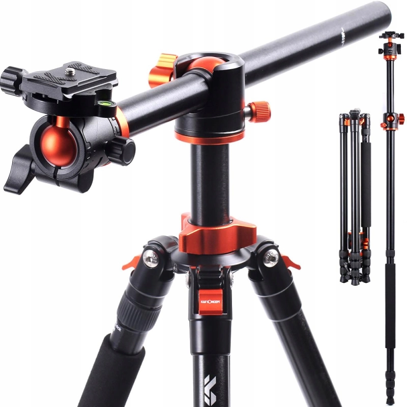 Statyw 3w1 + głowica panoramiczna 3D K&F Concept KF09.090 Czarny - Black