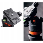Statyw 3w1 + głowica panoramiczna 3D K&F Concept KF09.090 Czarny - Black