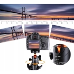 Statyw 3w1 + głowica panoramiczna 3D K&F Concept KF09.087V4 Czarny - Black