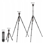 Statyw do filmowania + głowica kulowa K&F Concept KF09.123 Czarny - Black