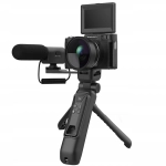 Aparat cyfrowy AgfaPhoto Realishot VLG-4K + akcesoria do vlogowania Czarny - Black