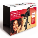 Aparat cyfrowy AgfaPhoto Realishot VLG-4K + akcesoria do vlogowania Czarny - Black