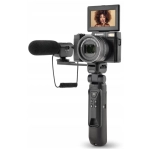 Aparat cyfrowy AgfaPhoto Realishot VLG-4K Optical + akcesoria do vlogowania Czarny - Black