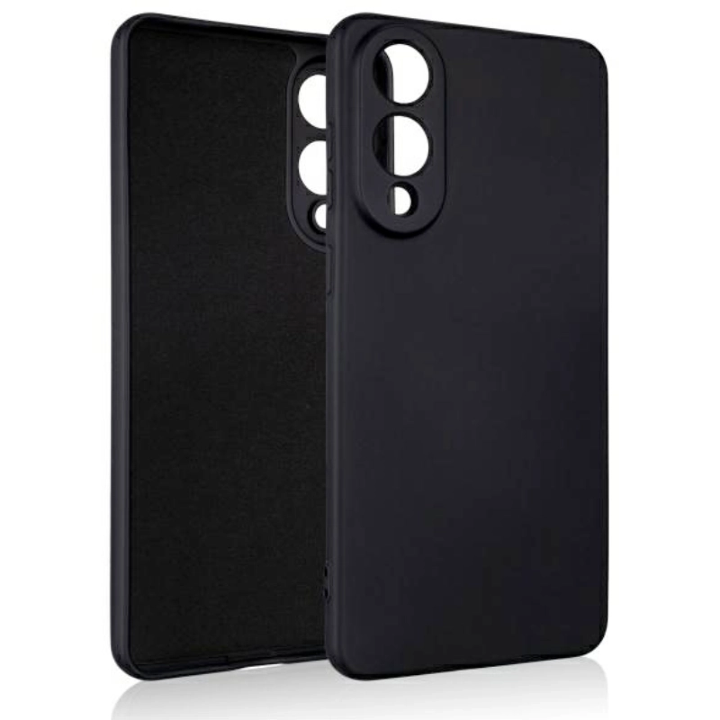 Etui Beline Silicone do Samsung Galaxy S25 Edge Czarne - Black