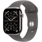 Apple Watch Series 11 (2025) GPS + Cellular 46mm koperta tytanowa Natural + pasek Stone Grey Sport Band M/L
