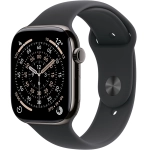 Apple Watch Series 11 (2025) GPS + Cellular 42mm koperta tytanowa Slate + pasek Black Sport Band S/M