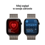 Apple Watch Series 10 (2024) GPS + Cellular 46 mm koperta tytanowa Natural + pasek Natural Milanese Loop M/L