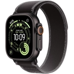 Apple Watch Ultra 3 (2025) GPS + Cellular 49mm koperta tytanowa Black + pasek Black/Charcoal Trail Loop S/M
