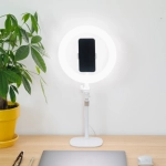 Lampa pierścieniowa Kodak SL002 LED Ring VLOG + Statyw Biała - White