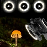 Lampa pierścieniowa LED Apexel APL - FL26 do telefonu / aparatu 37 / 52 mm Czarna - Black