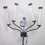 Poczwórna giętka elastyczna lampa LED Michael Marinelli M65 65W Czarna - Black