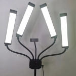 Poczwórna giętka elastyczna lampa LED Michael Marinelli M65 65W Czarna - Black