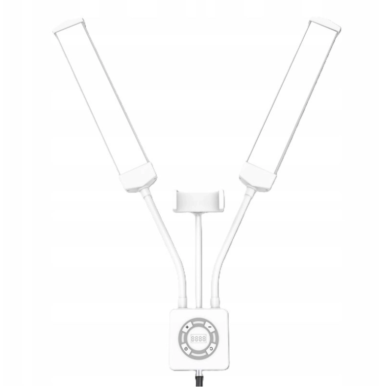 Podwójna giętka lampa LED Michael Marinelli M46 Foto Video 40W + Pilot Biała - White