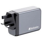 Ładowarka sieciowa Verbatim GNC-240 W 3 x USB-C/USB-A Szara - Grey