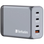 Ładowarka sieciowa Verbatim GNC-240 W 3 x USB-C/USB-A Szara - Grey