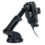 Uchwyt samochodowy z ładowarką bezprzewodową Verbatim FWC-02 15W Qi Czarno-Srebrny - Black-Silver