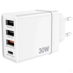 Ładowarka sieciowa Verbatim 49701 30 W 3 x USB-A / 1 x USB-C PD 3.0 CHR-30EU2 Biała - White