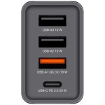 Ładowarka sieciowa Verbatim 49700 30 W 3 x USB-A / 1 x USB-C PD 3.0 CHR-30EU2 Czarna - Black