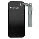 Dysk przenośny SSD Verbatim Pocket USB 3.2 Gen. 2 2 TB Czarno-szary- Black and grey