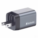 Ładowarka sieciowa Verbatim GaN 35W USB-C/USB-A + Adapter EU/UK/US Szara - Grey