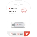 Pendrive Verbatim Plectra USB-C 512 GB Biały - White