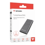 Dysk przenośny SSD Verbatim TurboMetal 1 TB Szary - Grey