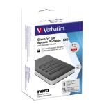 Dysk przenośny HDD na szyfr Verbatim Store 'n' Go 1 TB Czarny - Black