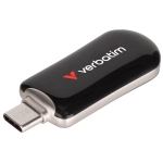 Pendrive Verbatim Plectra USB-C 64 GB Czarny - Black
