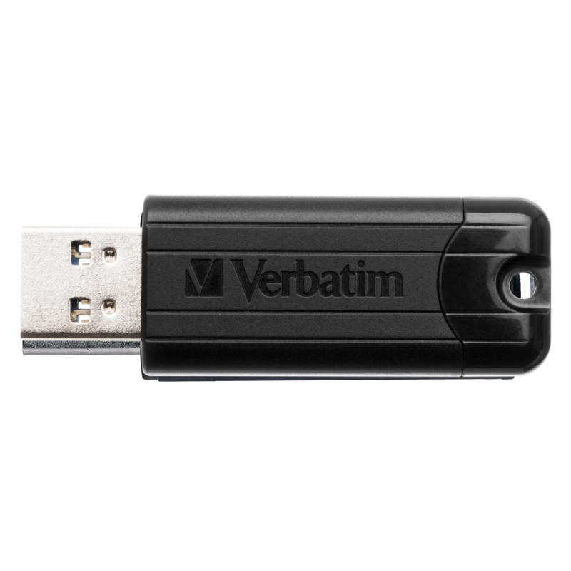 Pendrive Verbatim PinStripe Drive USB 3.2 Gen. 1 128 GB Czarny - Black