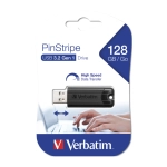 Pendrive Verbatim PinStripe Drive USB 3.2 Gen. 1 128 GB Czarny - Black