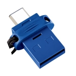 Pendrive podwójny Verbatim 64 GB Niebieski - Blue