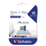 Pendrive Verbatim Store 'n' Stay NANO USB 3.2 Gen. 1 16 GB Niebieski - Blue