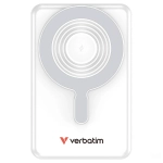 Powerbank Verbatim Charge ’n’ Go 10000 mAh MagSafe TFT 2x kabel USB-C 32273 Srebrny - Silver