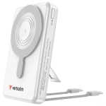 Powerbank Verbatim Charge ’n’ Go 10000 mAh MagSafe TFT 2 x USB-C Srebrny - Silver