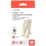 Powerbank Verbatim Charge ’n’ Go 10000 mAh MagSafe TFT 2 x USB-C Złoty - Gold