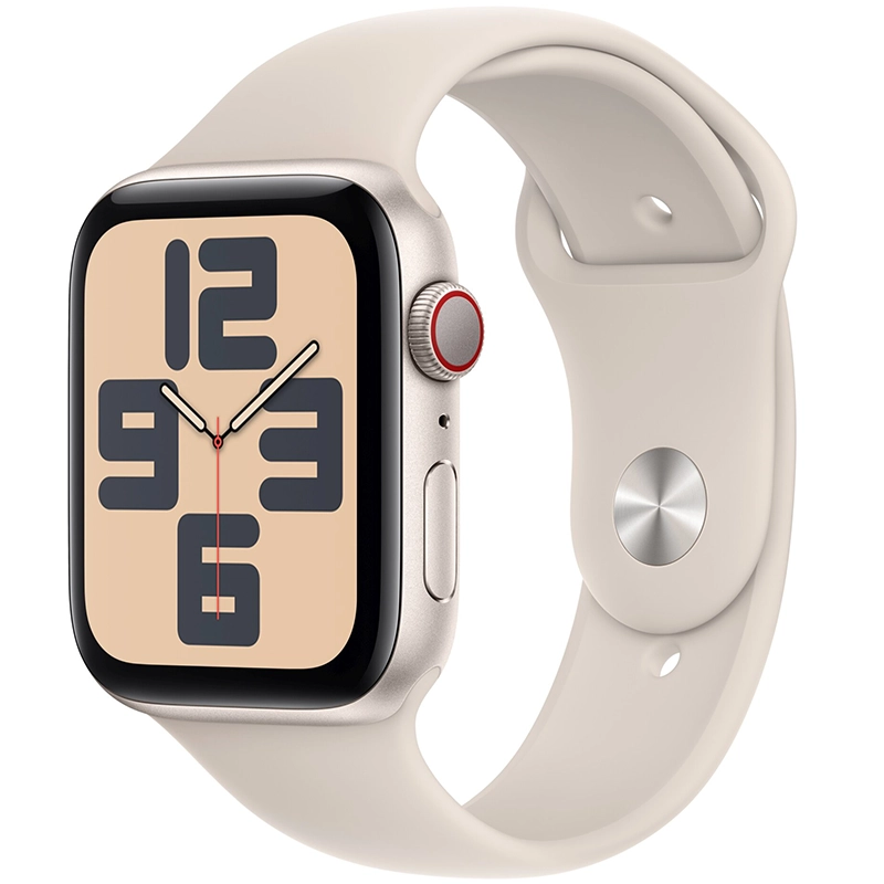 Apple Watch SE 2 (2023) GPS + Cellular 40mm koperta aluminiowa Starlight + pasek Starlight Sport Band M/L