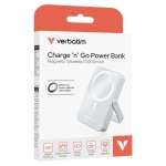 Powerbank Verbatim Charge 'n' Go 10000 mAh z podstawka Magnetic Wireless Niebieski - Blue