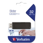 Pendrive Verbatim Slider USB 2.0 32 GB Czarny - Black