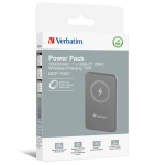 Powerbank indukcyjny Verbatim 'n' Go 15 W 10000 mAh Szary - Grey