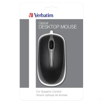 Mysz optyczna Verbatim 49019 1000 DPI USB-A Czarna - Black