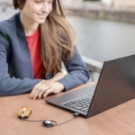 Mysz Verbatim Go Mini Optical Travel Mouse 1000 DPI Pomarańczowa - Orange