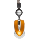 Mysz Verbatim Go Mini Optical Travel Mouse 1000 DPI Pomarańczowa - Orange