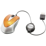 Mysz Verbatim Go Mini Optical Travel Mouse 1000 DPI Pomarańczowa - Orange
