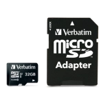 Karta Verbatim microSD 32GB + adapterPro U3 47041 Czarna - Black