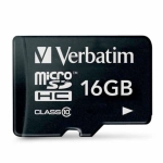 Karta Verbatim microSDHC 16GB V10 Czarna - Black