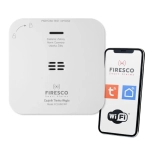 Czujnik tlenku węgla Firesco FCO-850 WF Biały - White