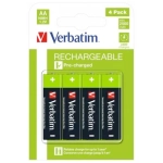 Akumulator Verbatim NiMH AA 2500 mAh Premium HR6 4 szt Czarny - Black