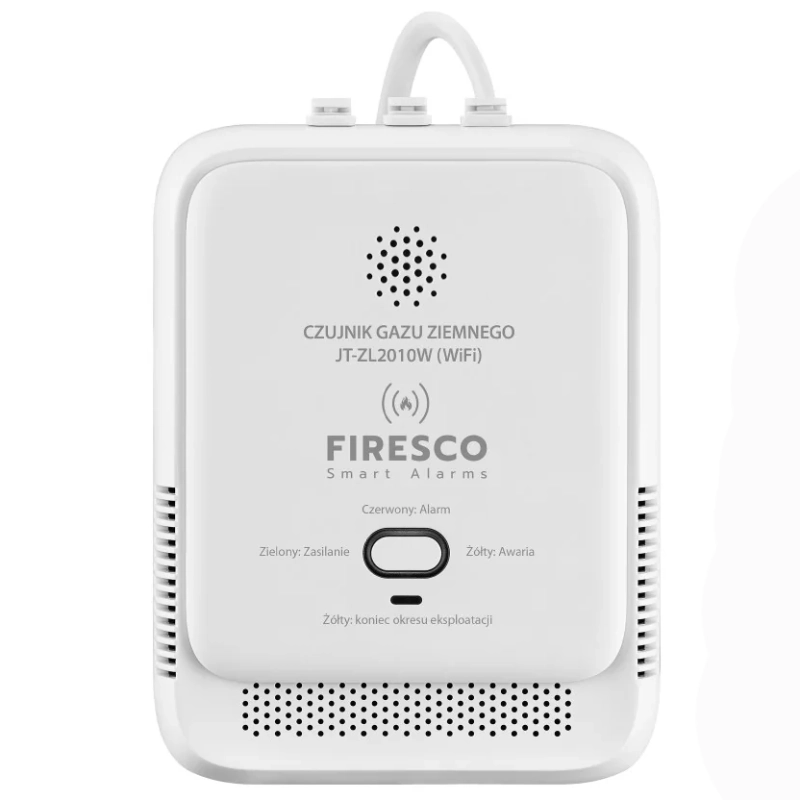 Czujnik gazu ziemnego Firesco JT-ZL2010W Biały - White