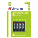 Akumulator Verbatim 950 mAh NiMH AAA Premium 4 szt Czarny - Black